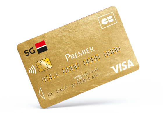 Carte bancaire Sobrio et carte Visa Premier